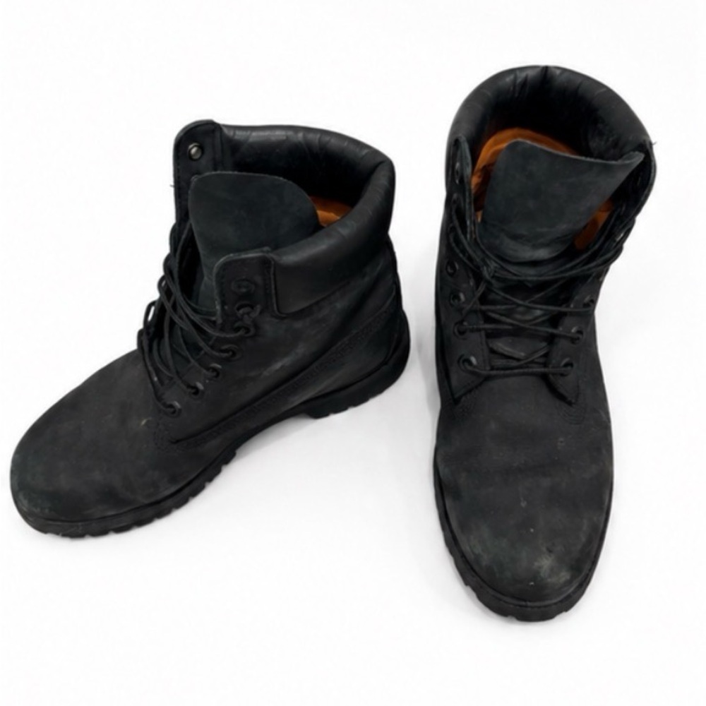 Timberland Men’s 6-Inch Premium Waterproof Boots Black Nubuck Size 9M